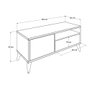 Hanah Home Soporte TV Tvr-311-Tt-1 Nogal Claro 120x50x40 cm